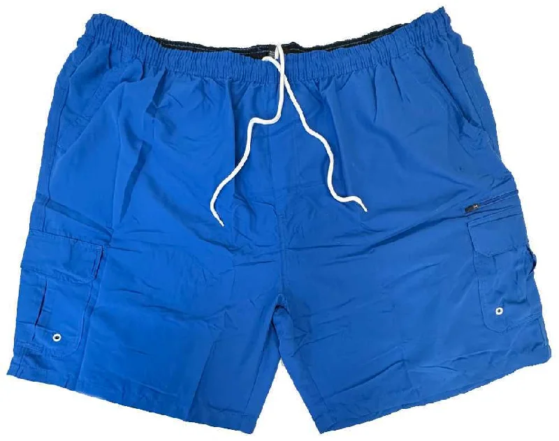 Men's cropped chino pants-Falcon Bay Big Men's Cargo Swim Shorts