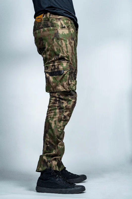 Men's luxe silk dress pants-FORZA WARLORD CAMO KEVLAR JEANS