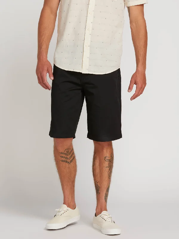 Men's luxe silk dress pants-Frickin Chino Shorts - Black