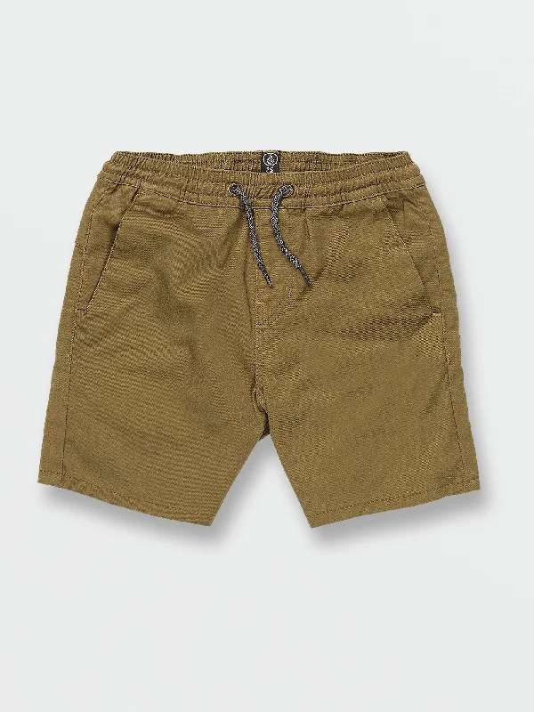 Men's rugged bushcraft pants-Little Boys Frickin Elastic Shorts - Old Mill