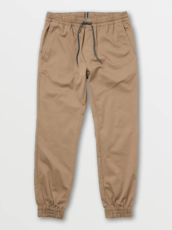 Men's slim utility jogger pants-Frickin Slim Joggers - Khaki