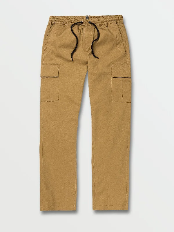 Men's bright ivory pants-March Casual Pant - Dark Khaki