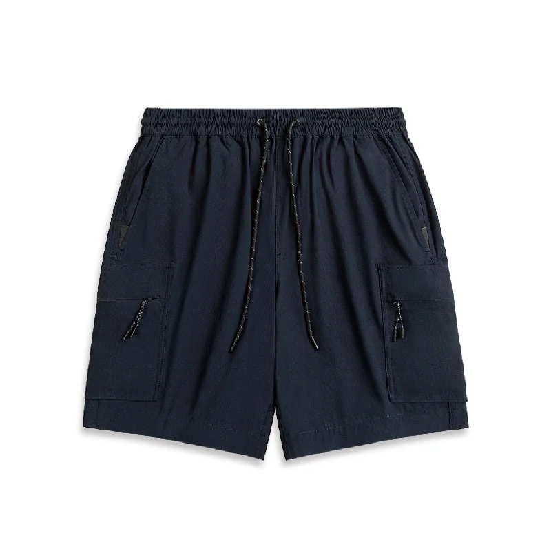 Men's dazzling gala pants-Marlo Nylon Spandex Shorts Dk Navy