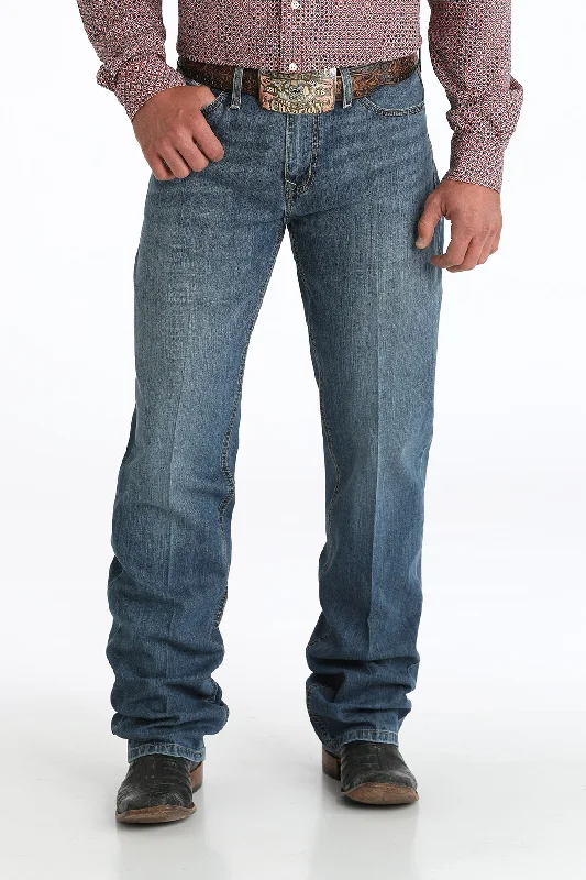 Men's cropped chino pants-Men's Cinch Performance Denim Grant Jean #MB59637001