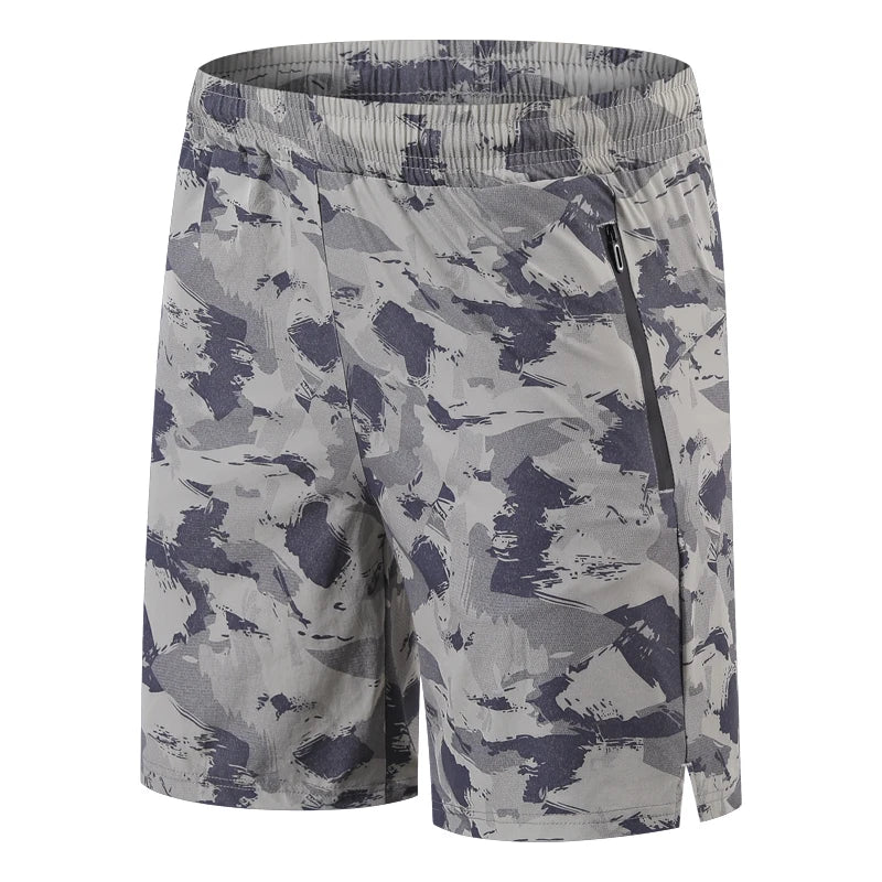 Men's ankle-grazing dress pants-Men's Nylon Camouflage Pattern Breathable Fitness Sports Shorts