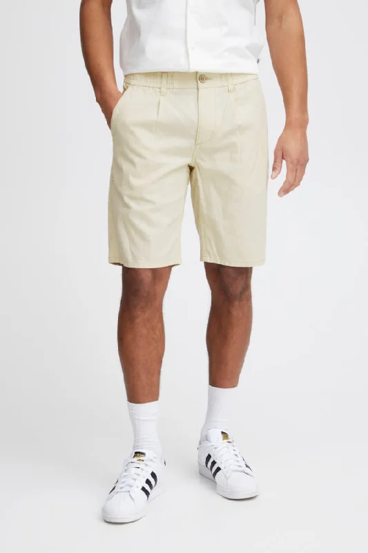 Men's rich cobalt pants-LINEN BLEND SHORTS