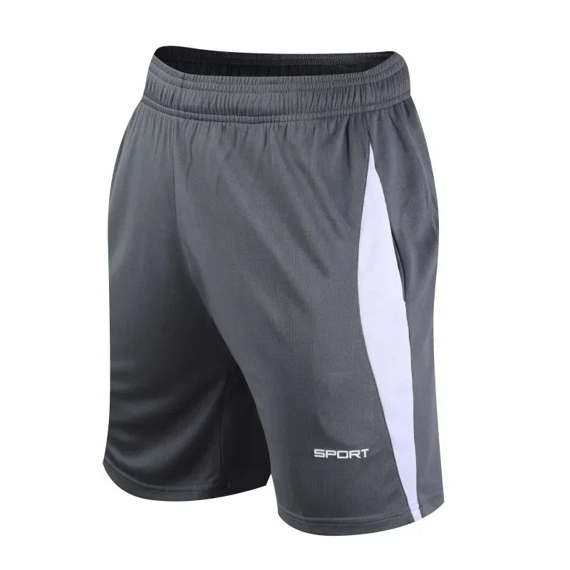 Men's flowing relaxed wide pants-Men's Spandex Quick-Dry Printed Pattern Fitness Sport Shorts