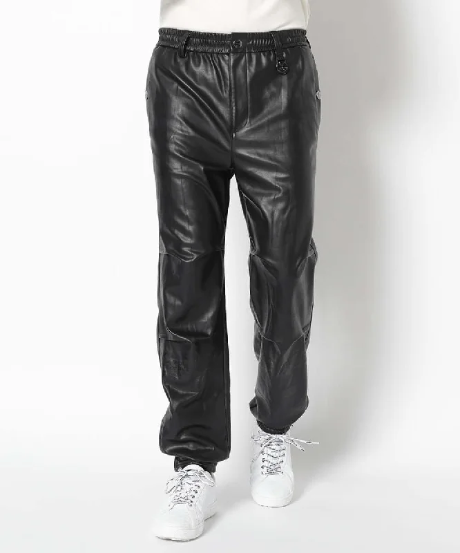 Alma Faux Leather Joggers | MEN