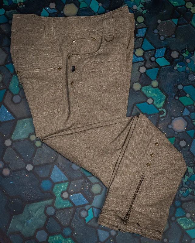 Men's sharp casual Friday pants-Pants Men / Twill Stretchy - Sandman SPACE INVADERS Matzokio