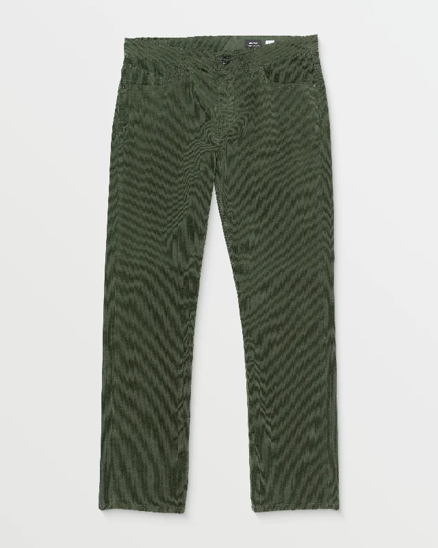 Men's plush cashmere pants-Solver 5 Pocket Corduroy Pants - Squadron Green